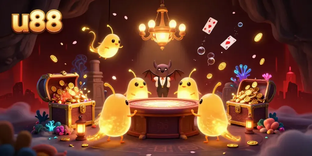 Join the excitement at u88's vibrant cave casino where glowworms illuminate the games
