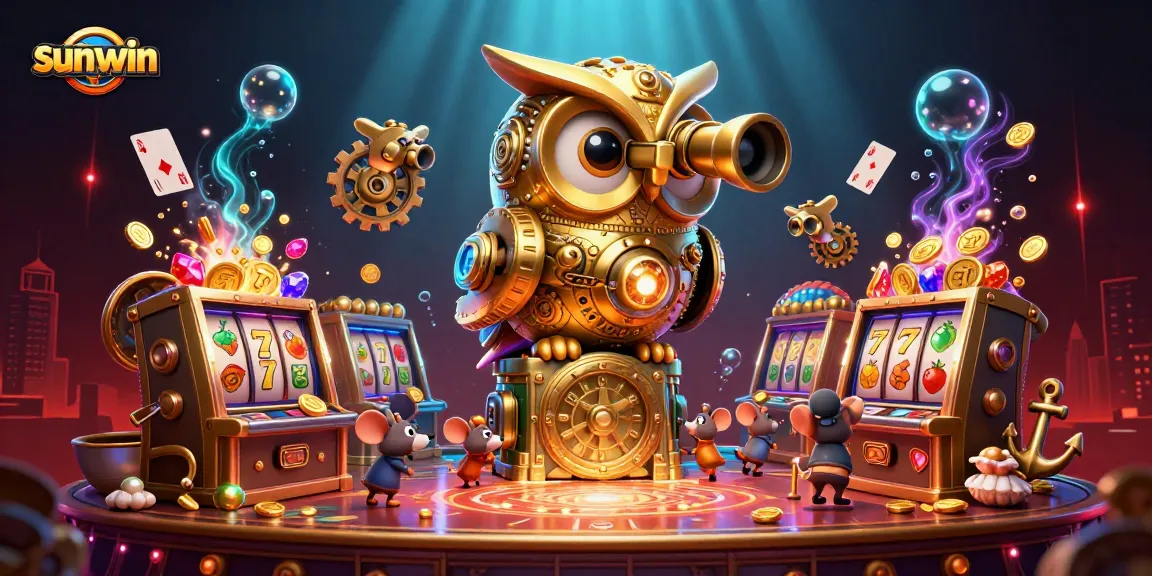 Experience sunwin's thrilling gameplay with a detailed illustration of a vibrant casino scene