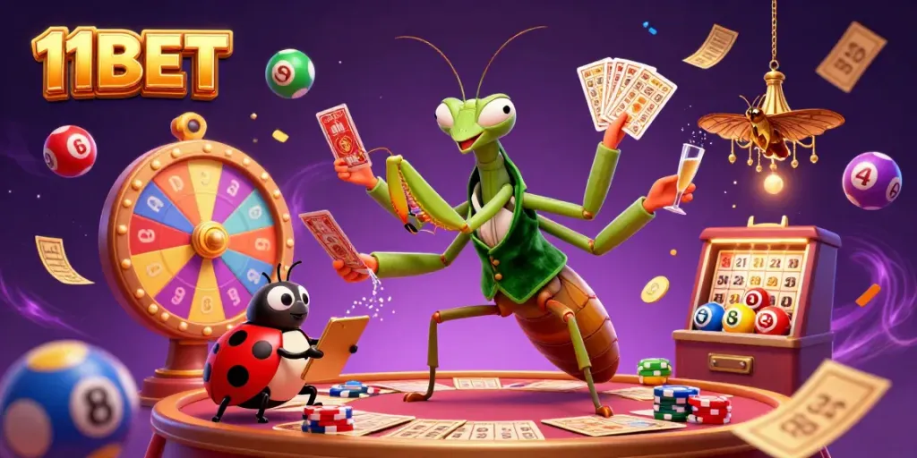 Engage with 11BET's captivating casino experience featuring dynamic gaming elements in a vibrant atmosphere.